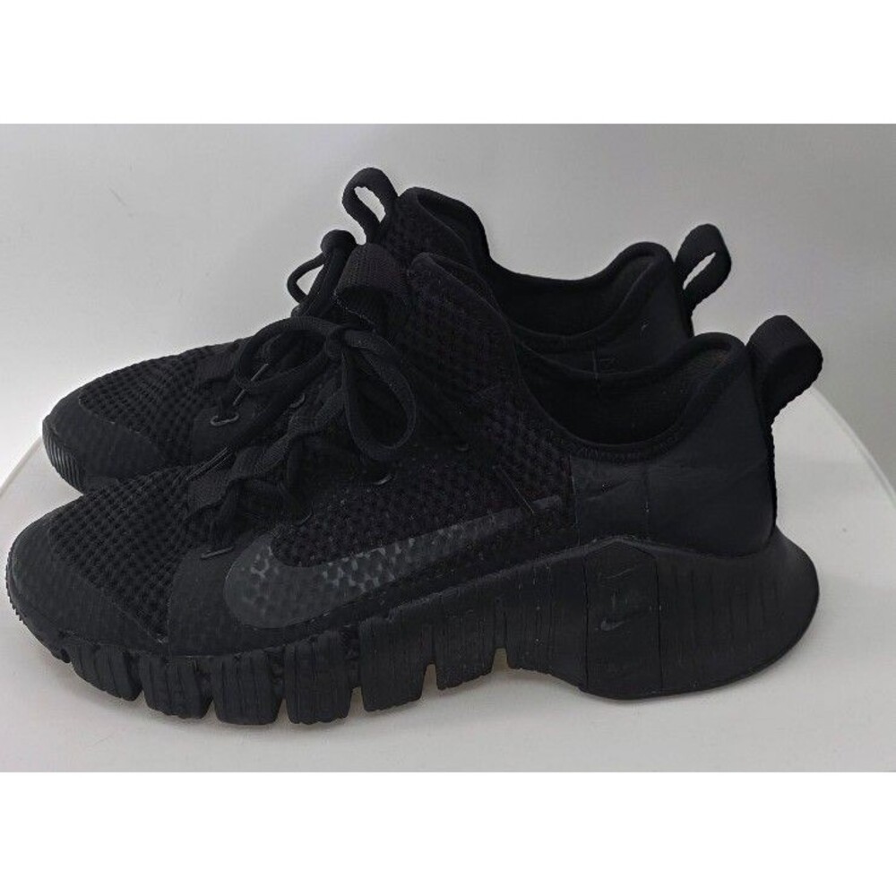 Nike Free Metcon 3 training sneakers in a triple black colorway.